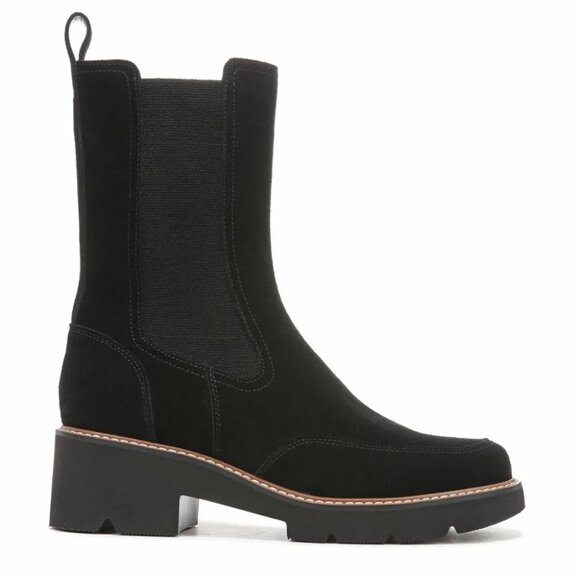 Naturalizer Women's Domino Black Suede Mid Calf Boots 7.5 NEW - Picture 1 of 6